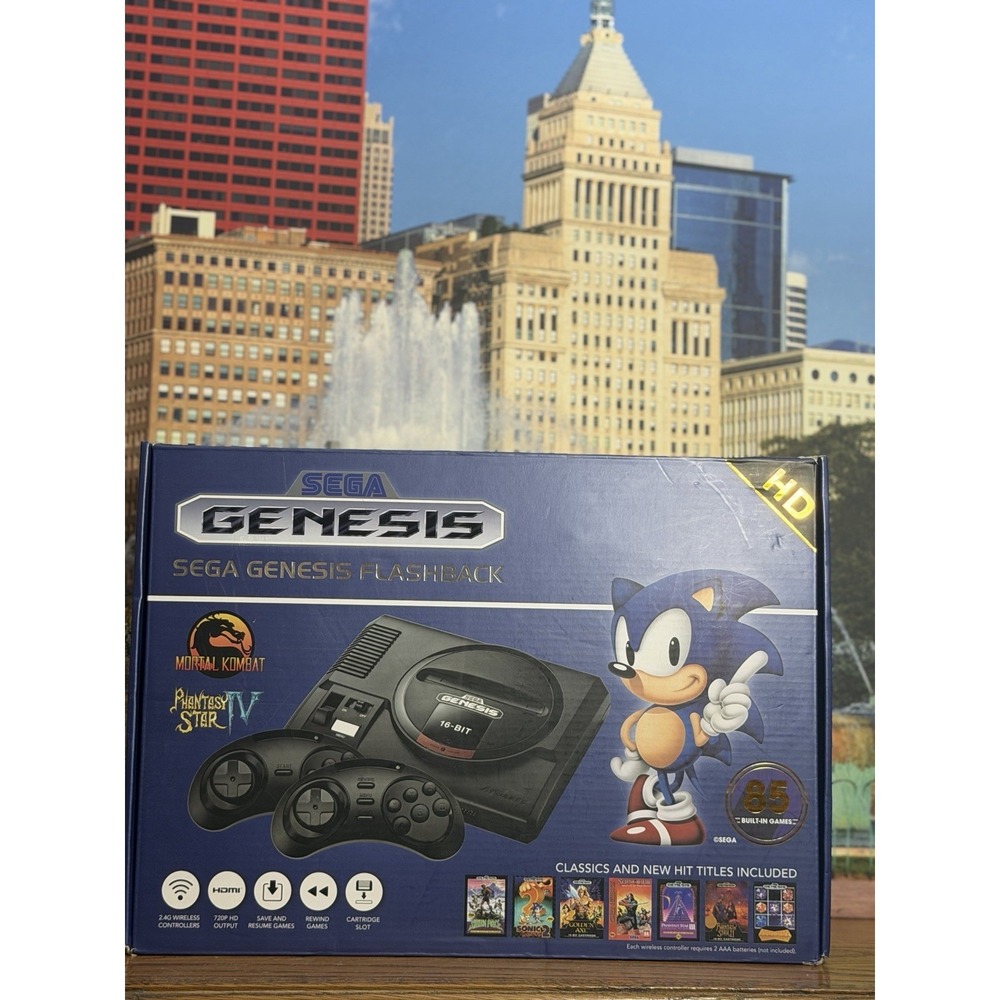 Sega Genesis Flashback Game Console - Open Box - 85 Games Included Please READ